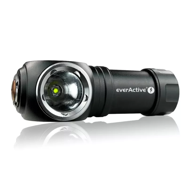 LED lukturis 3 darbības režīmi 10 W 500 lūmeni alumīnija korpuss uzlādējams ūdensizturīgs FL-55R Dripple - Everactive