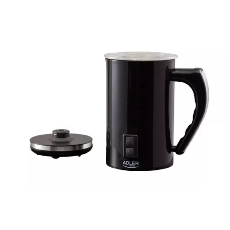 Automātiskais piena putotājs/sildītājs Adler AD 4478 — nerūsējošā tērauda bļoda, 240 ml tilpums, 500 W, karsts un auksts