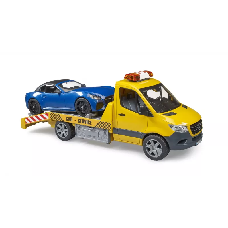 Vilkšanas auto BRUDER 02675 dzeltens ABS no 4+ gadu vecuma