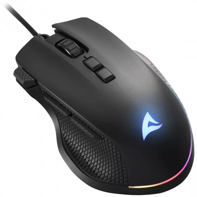 Sharkoon Mouse Shark Force 3 optiskā 8 pogas 12.800DPI melna