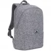 RIVACASE Anvik 15.6 inch klēpjdatora mugursoma, 15 L, pelēka, ūdensnecaurlaidīgs audums, kabatas 10.5 inch planšetei, viedtālrunim, dokumentiem, aksesuāriem, pudelei