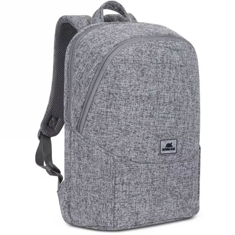 RIVACASE Anvik 15.6 inch klēpjdatora mugursoma, 15 L, pelēka, ūdensnecaurlaidīgs audums, kabatas 10.5 inch planšetei, viedtālrunim, dokumentiem, aksesuāriem, pudelei