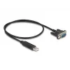 DeLOCK USB 2.0 uz seriālā RS-232 adapteris 50 cm FTDI Melns
