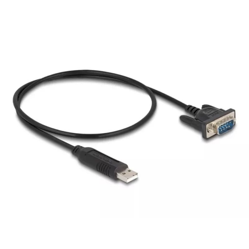 DeLOCK USB 2.0 uz seriālā RS-232 adapteris 50 cm FTDI Melns