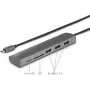 Renkforce RF-3374948 saskarnes centrmezgls USB 2.0 Type-C 5000 Mbit/s sudrabots (RF-3374948)
