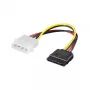 S-ATA barošanas kabelis 1x 4 kontaktu spraudnis uz 15 kontaktu ligzdu, garums: aptuveni 15 cm, Good Connections® (5021-ATA)