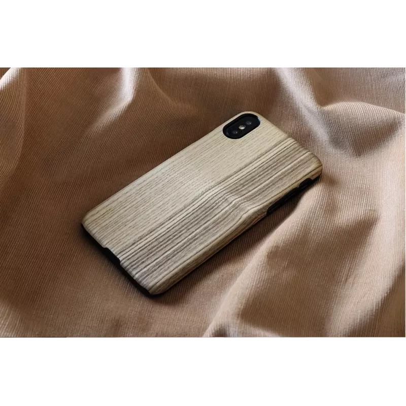 Viedtālruņa maciņš man and wood iPhone X/XS — vintage olīvmelnā krāsā