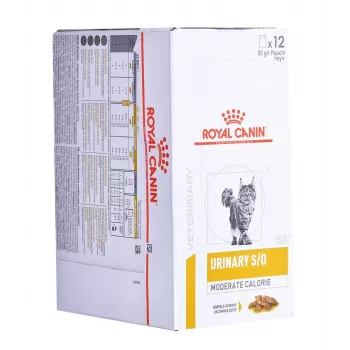 ROYAL CANIN Urinary S/O Moderate Calorie - mitra kaķu barība - 12 x 85g