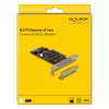 DeLOCK PCI Express x8 karte uz 2 iekšējiem NVMe M.2 Key M bifurcētiem slotiem Low Profile
