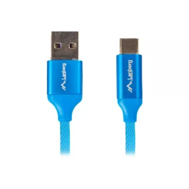 USB 2.0 kabelis LANBERG CA-USBO-21CU-0010-BL — USB A uz USB C, 1 m, zils