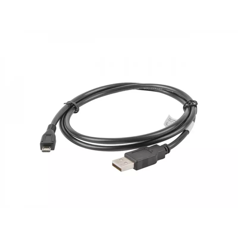 Lanberg CA-USBM-10CC-0010-BK USB kabelis USB 2.0 1 m Micro-USB B USB A Melns