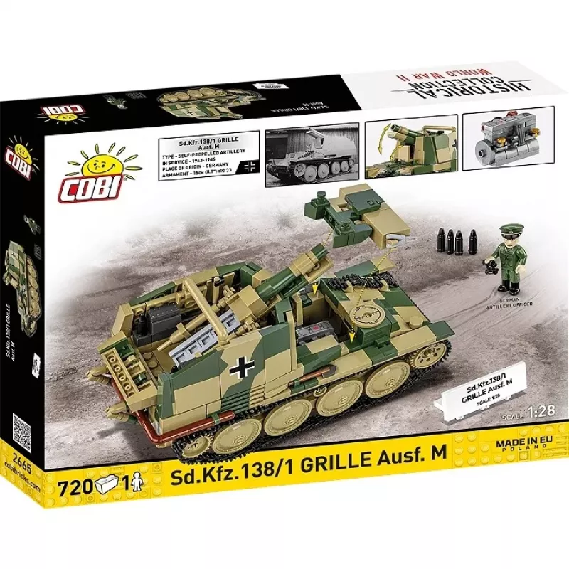 Konstrukcijas modelis Cobi SD.KFZ.138/1 Grille, 720 gab., vitrīnas modelis