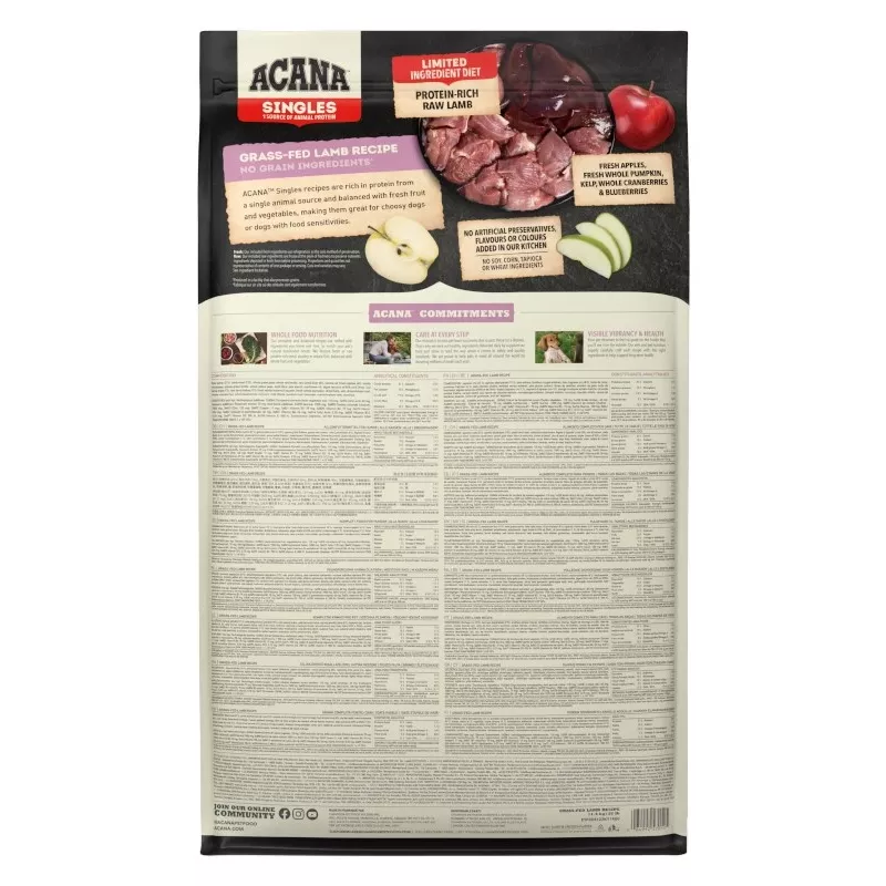 ACANA Singles Grass-Fed Lamb - sausā suņu barība - 11,4 kg