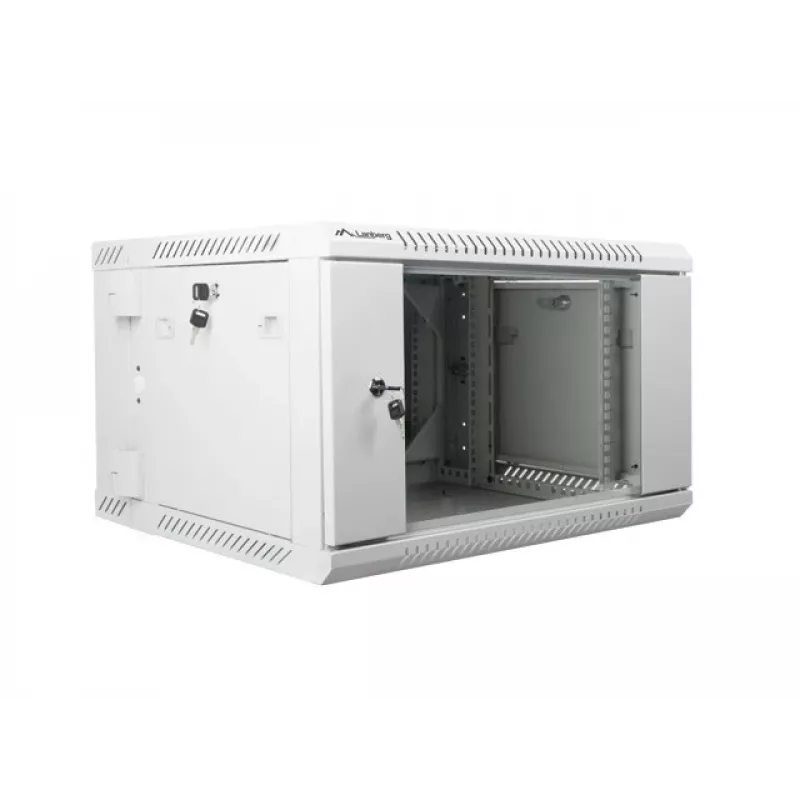 Lanberg WF02-6606-10S rack cabinet 6U sienas stiprinājuma skapis pelēks