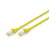 Patch Cord Digitus CAT 6A S/FTP DK-1644-A-0025/Y 0.25m dzeltena