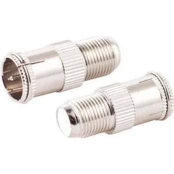 F-Quick savienotāja uz F-ligzdas adapteru komplekts ShiverPeaks 85320-EC-SET2 (koaksiālā savienojuma piederums)