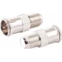 F-Quick savienotāja uz F-ligzdas adapteru komplekts ShiverPeaks 85320-EC-SET2 (koaksiālā savienojuma piederums)