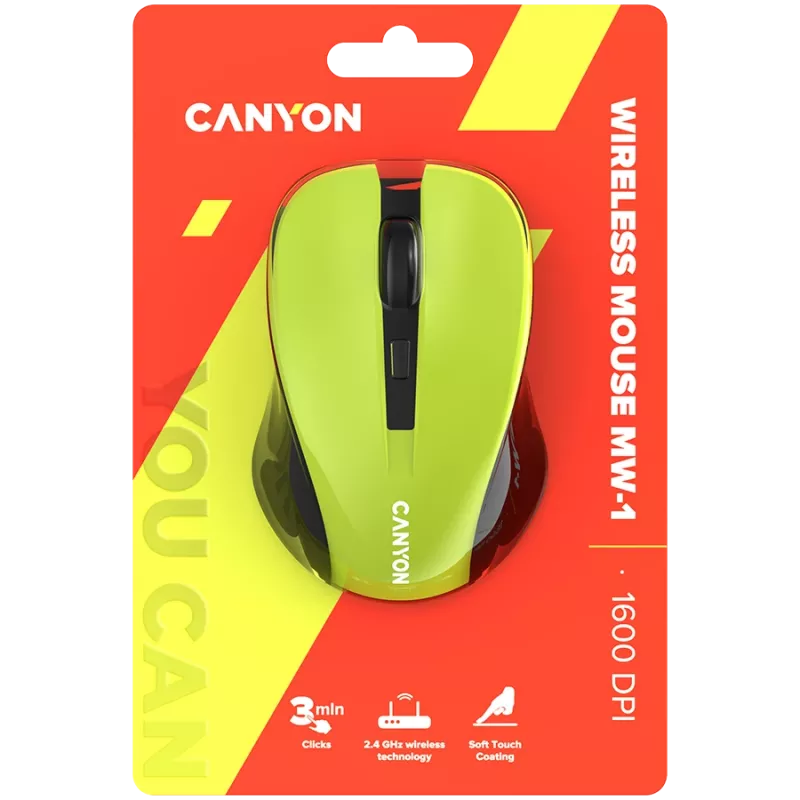 Pele CANYON MW-1 Wireless dzeltena CNE-CMSW1Y saskarne