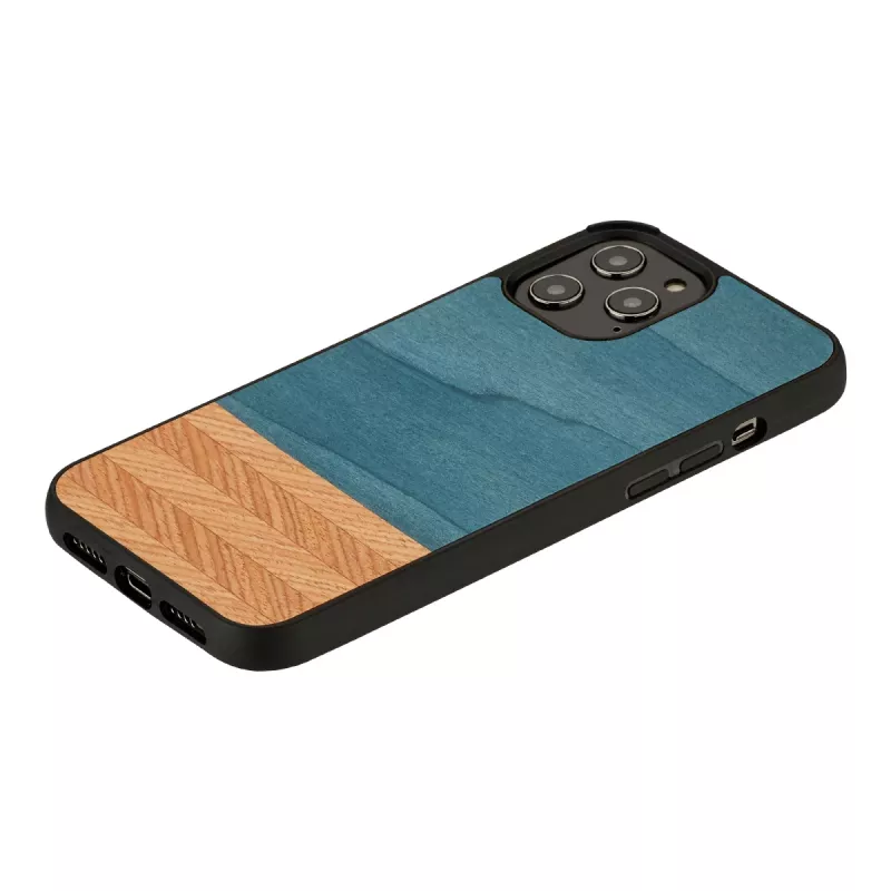 Telefona maciņš man and wood iPhone 12 Pro Max denim Melns