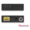 AV raidītāja un uztvērēja komplekts DELOCK 65955 — Cat6/Cat6a HDMI paplašinātājs, līdz 3840×2160, vadu, Micro-USB B barošana