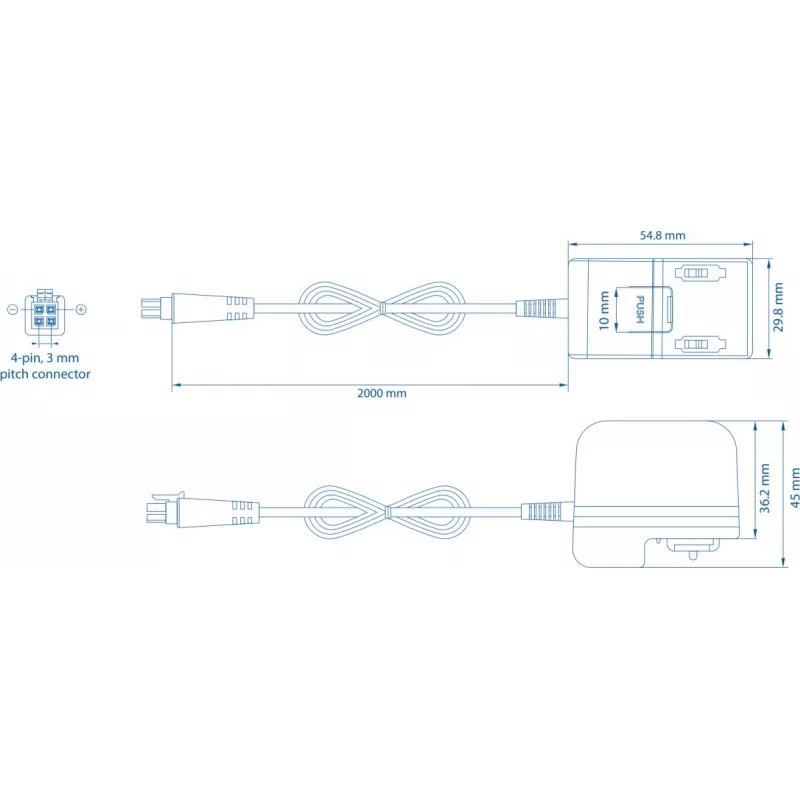 Iekštelpu strāvas adapteris Teltonika PR3PUPS3 9W melns 100–240 V