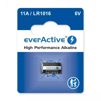 Baterija auto tālvadības pultij everActive 11A LR1016 MN11 6V sārma, poga 10.3×16 mm, 1 gab.