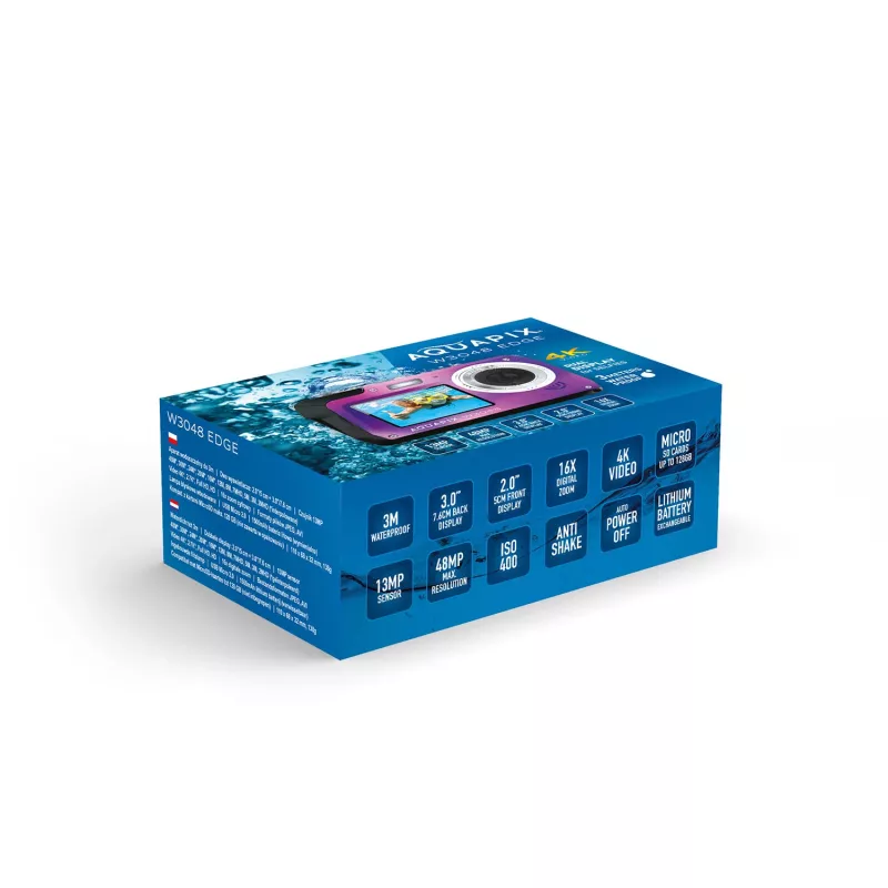 Kompakta ūdensizturīga kamera EASYPIX Aquapix W3048‑V 12MP, 4x digitālā tālummaiņa