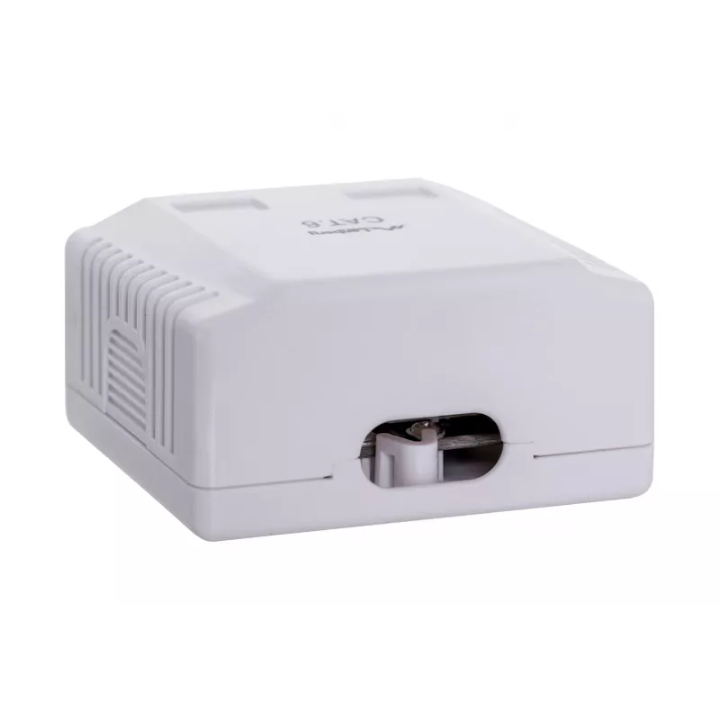 LANBERG Outlet Box RJ-45 Cat6 OU6-0002-W balta, 2 ligzdas, 30×54×57 mm