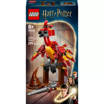 LEGO būvējamais Fenikss — Dumidora fēniksa modelis 76448, 299 detaļas, 160 mm augstums, vecumam 8+