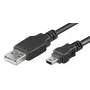 LogiLink USB pagarinājuma kabelis USB A tips, 4-pin (vīr.) mini USB B tips, 5-pin (vīr.) 1.8 m (USB Hi-Speed U)