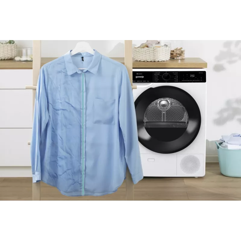 Gorenje DPNA92WIFI veļas žāvētājs Brīvstāvošs Ielādēšana no priekšas 9 kg A++ Melns, Balts