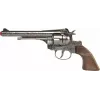 Pulio metāla kovboju revolveris 12 patronām rotaļu ierocis, modelis 155122/0