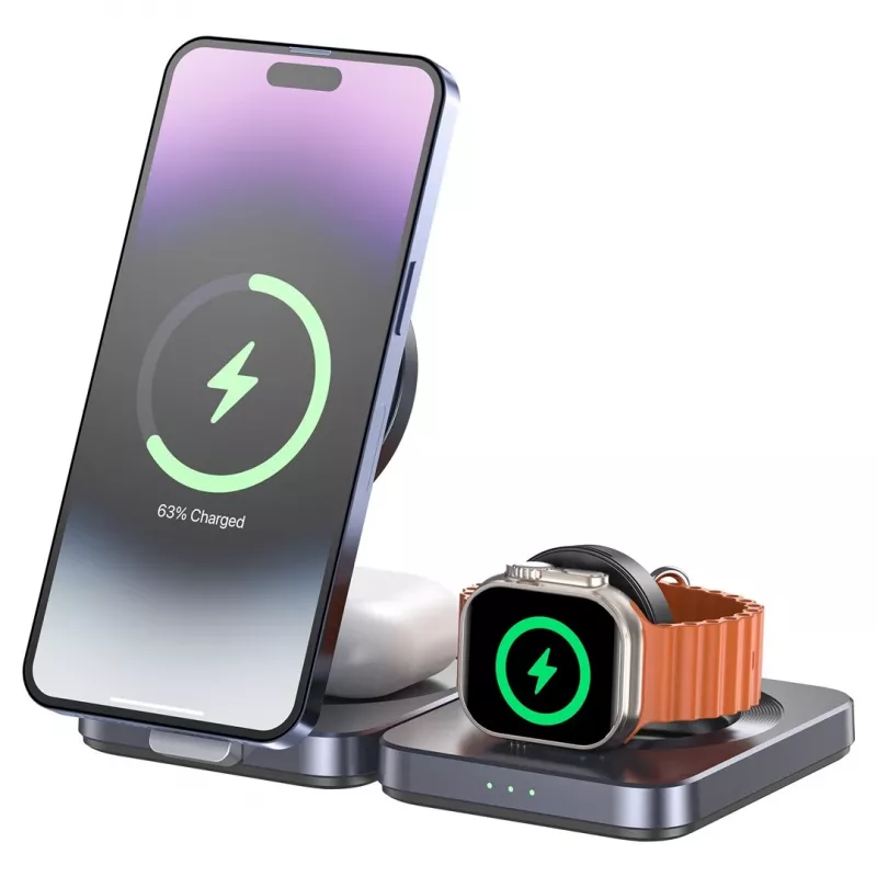 UNITEK P1300AGY01 bezvadu uzlādes uztvērējs mobilajām ierīcēm Austiņas, Mobilais tālrunis/viedtālrunis, Viedpulkstenis USB Type-C