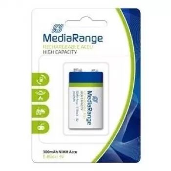 Uzlādējamā baterija MediaRange MRBAT124 9V niķeļa-metāla hidrīda