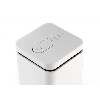 Aromātu difuzors Stylies ELARA/balta — iztvaikojošs, telpām līdz 25 m², 2 h taimeris, maiņstrāva/baterijas/USB, 1,3 W, 74×74×100 mm