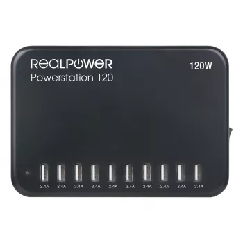 RealPower Power Station 120 - Iekštelpu - Maiņstrāva - Melna