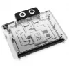 Backplate Alphacool 10260 Aluminium Chrome Copper Melns 154mm