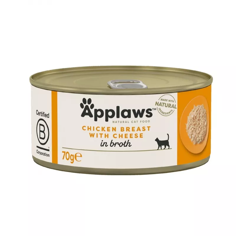 APPLAWS vistas krūtiņa ar sieru - mitrā kaķu barība - 70g