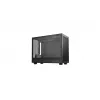 Datora korpuss DeepCool CH160 PLUS Small Form Factor SFF ATX/mATX, rūdīts stikls, USB-C, melns
