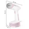Rokas apģērbu tvaikonis Tefal DT3050, 1300 W, 20 g/min tvaika, 0,12 L tvertne, 2,6 m vads, rozā
