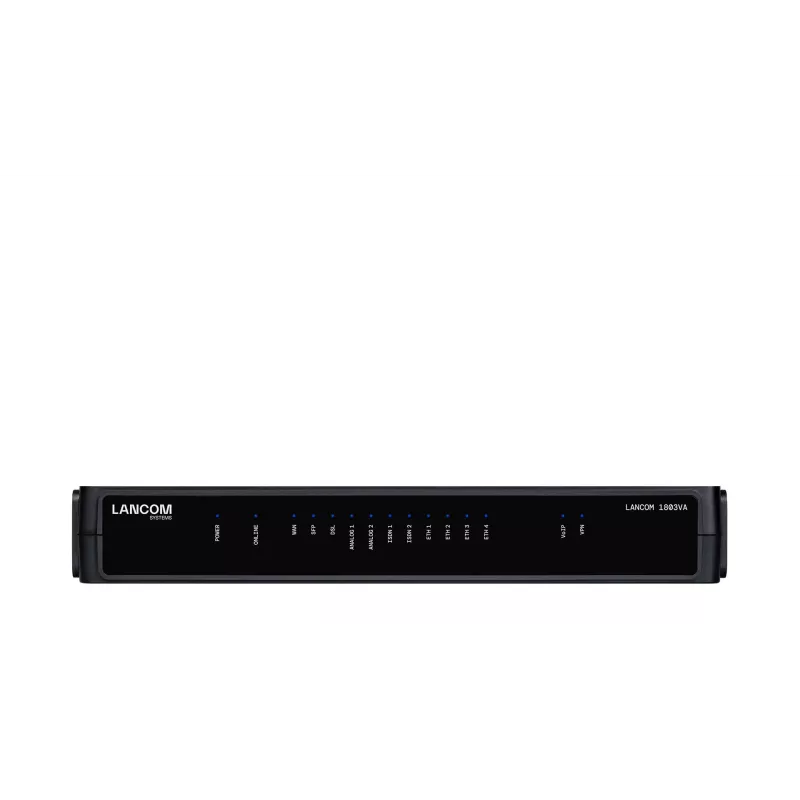 Router LANCOM 1803VA Melns 1 Fan SNMP Ethernet 10 100 1000 Mbit/s