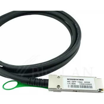 CBO InfiniBand QSFP kabelis QSFP-Cable-1M-BL — 1 m, QSFP uz QSFP, melns