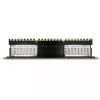 DeLOCK 66876 ielāpu panelis 1U Cat6a melns metāls