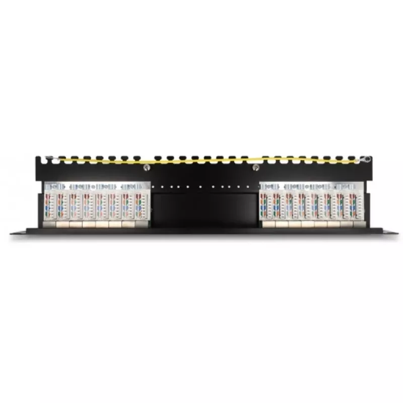 DeLOCK 66876 ielāpu panelis 1U Cat6a melns metāls