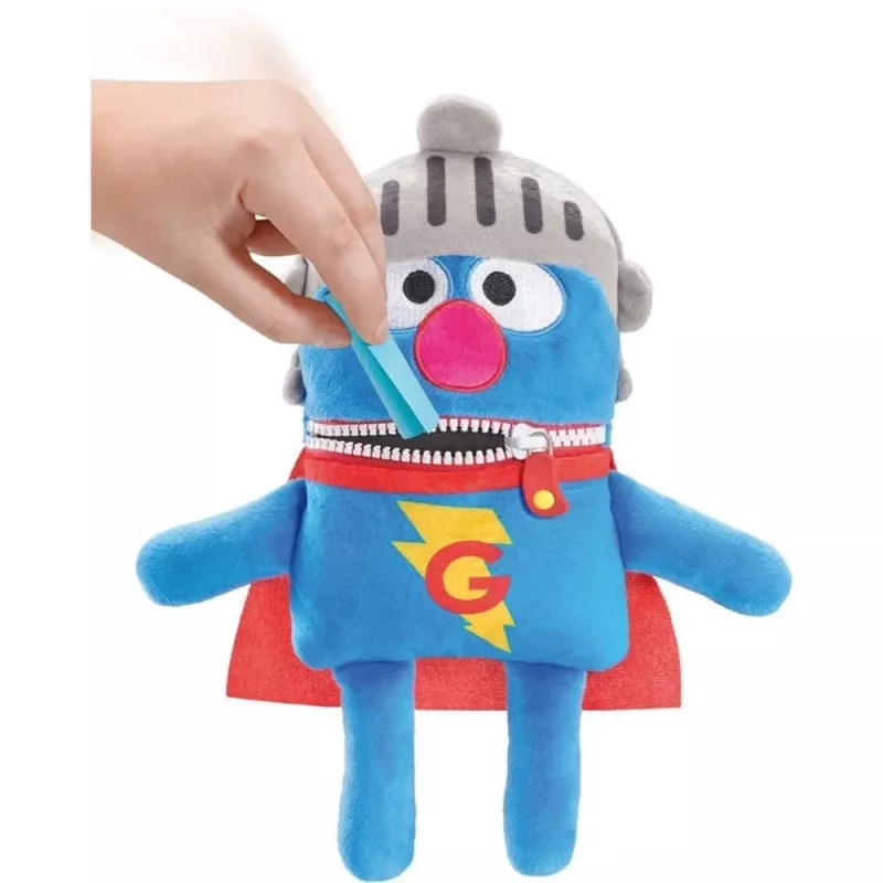 Sezama iela: Sorgenfresser Super-Grobi, plīša rotaļlieta 34 cm