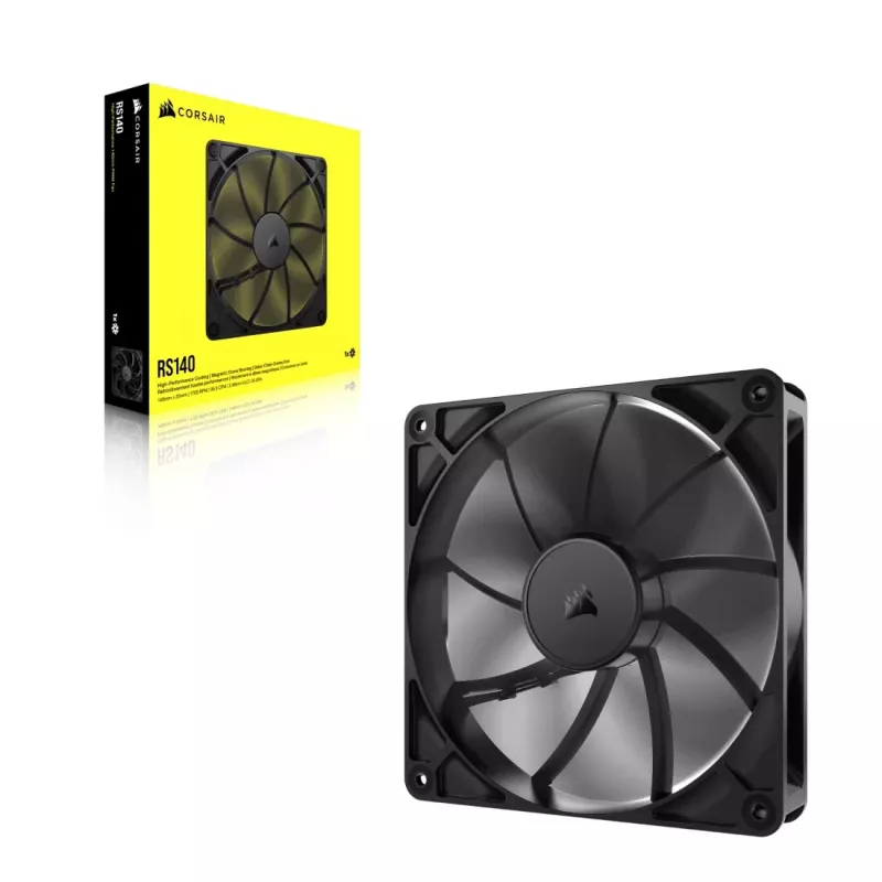 Ventilators Corsair RS140 14 cm Melns 330-1700 RPM 0,11-3,46 mmH2O