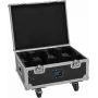 Flightcase Roadinger 31005247 4× AKKU MBT-3 ar riteņiem un integrētu lādēšanas funkciju