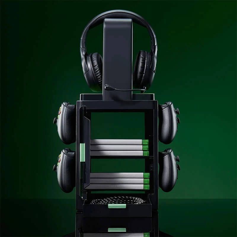 Numskull Games Official Xbox Gaming Locker, spēļu disku turētājs, Xbox, melns, vadu