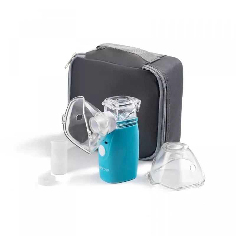 Tvaika inhalators HI-TECH MEDICAL ORO-MESH ar bateriju darbināms Zils Balts