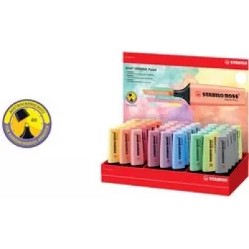 Marķieru komplekts Stabilo BOSS Oriģināls Pastel — 45 gab., slīps uzgalis, daudzkrāsu